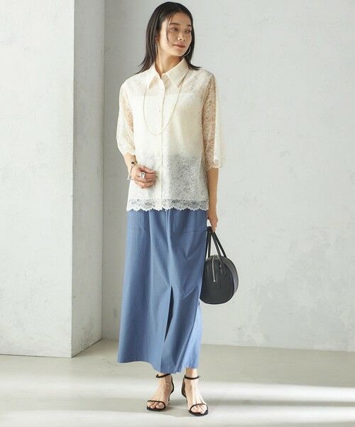 SHIPS / シップス シャツ・ブラウス | 〈手洗い可能〉ラッセル レース シャツ | 詳細1