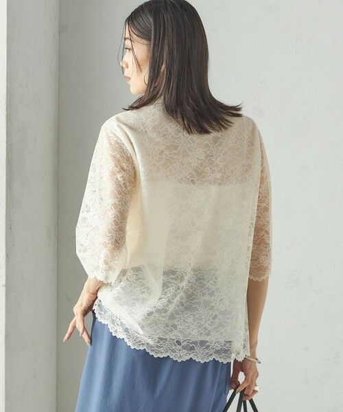 SHIPS / シップス シャツ・ブラウス | 〈手洗い可能〉ラッセル レース シャツ | 詳細10