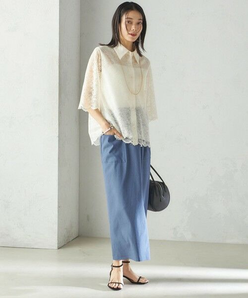 SHIPS / シップス シャツ・ブラウス | 〈手洗い可能〉ラッセル レース シャツ | 詳細3