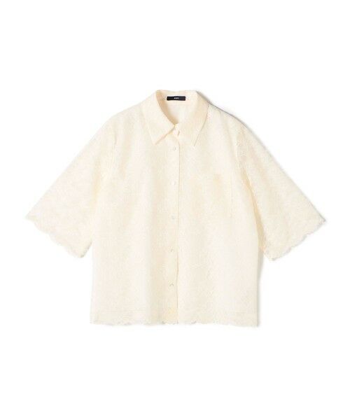 SHIPS / シップス シャツ・ブラウス | 〈手洗い可能〉ラッセル レース シャツ | 詳細13