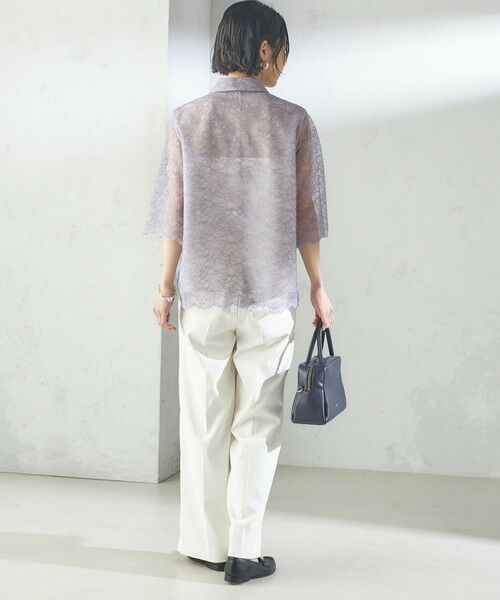 SHIPS / シップス シャツ・ブラウス | 〈手洗い可能〉ラッセル レース シャツ | 詳細17