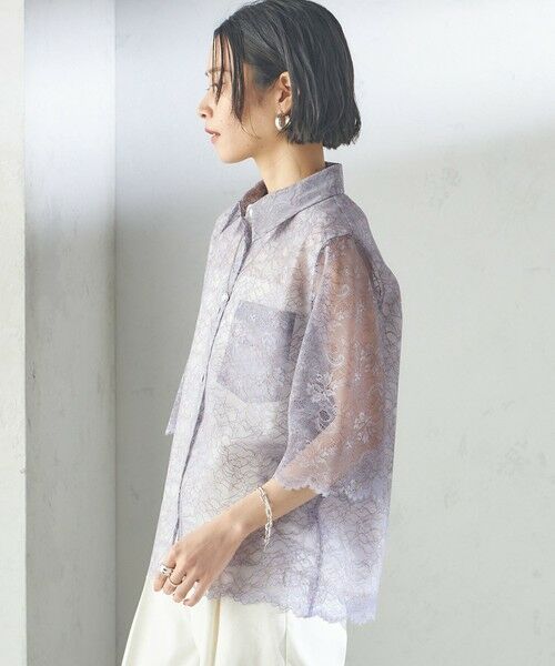 SHIPS / シップス シャツ・ブラウス | 〈手洗い可能〉ラッセル レース シャツ | 詳細23