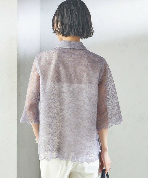 SHIPS / シップス シャツ・ブラウス | 〈手洗い可能〉ラッセル レース シャツ | 詳細24