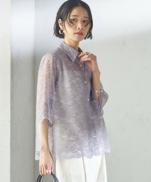 SHIPS / シップス シャツ・ブラウス | 〈手洗い可能〉ラッセル レース シャツ | 詳細26