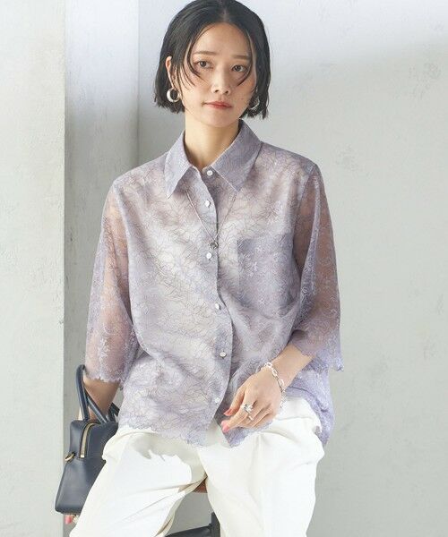 SHIPS / シップス シャツ・ブラウス | 〈手洗い可能〉ラッセル レース シャツ | 詳細29