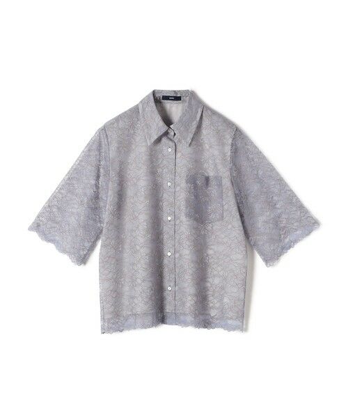 新品✨SHIPS　ラッセルレースシャツ セール】 〈手洗い可能〉ラッセル レース シャツ （シャツ