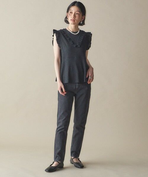 SHIPS / シップス その他トップス | NINE CASE:〈手洗い可能〉フリル ノースリーブ トップス | 詳細1