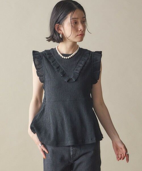 SHIPS / シップス その他トップス | NINE CASE:〈手洗い可能〉フリル ノースリーブ トップス | 詳細10