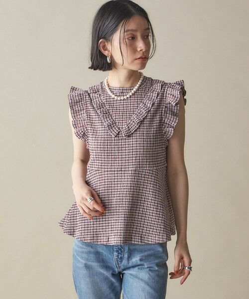 SHIPS / シップス その他トップス | NINE CASE:〈手洗い可能〉フリル ノースリーブ トップス | 詳細21