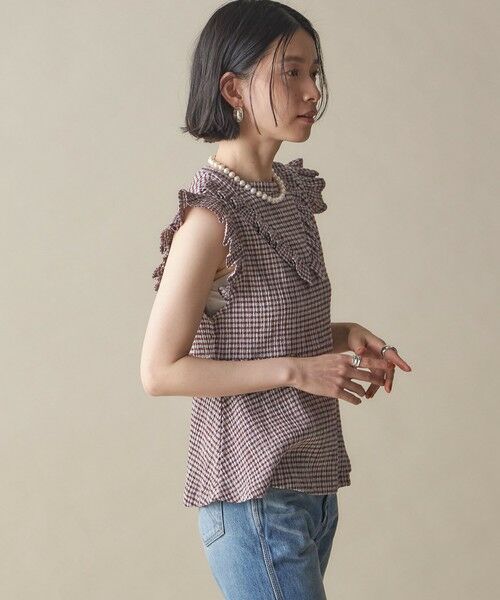 SHIPS / シップス その他トップス | NINE CASE:〈手洗い可能〉フリル ノースリーブ トップス | 詳細24