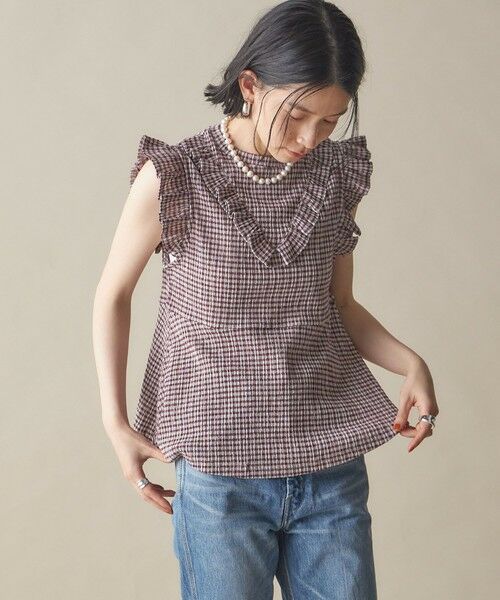 SHIPS / シップス その他トップス | NINE CASE:〈手洗い可能〉フリル ノースリーブ トップス | 詳細25