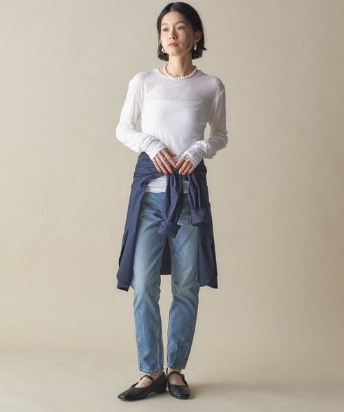 SHIPS / シップス Tシャツ | SHIPS NINE CASE:〈洗濯機可能〉ロゴ ロング スリーブ TEE | 詳細1