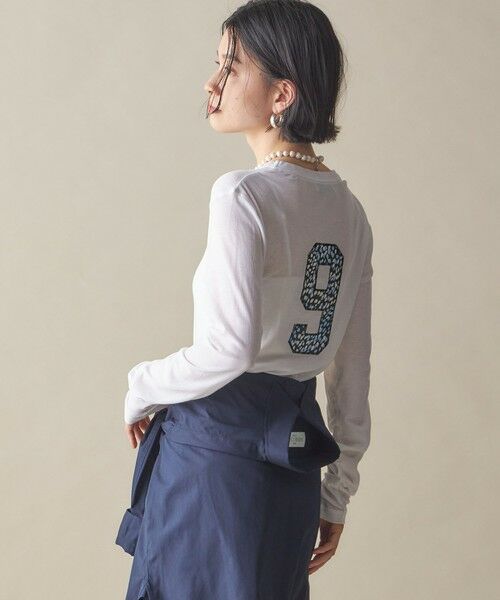 SHIPS / シップス Tシャツ | SHIPS NINE CASE:〈洗濯機可能〉ロゴ ロング スリーブ TEE | 詳細15