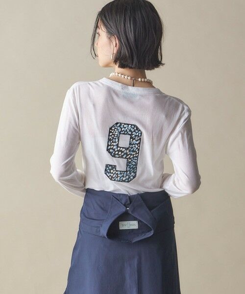 SHIPS / シップス Tシャツ | SHIPS NINE CASE:〈洗濯機可能〉ロゴ ロング スリーブ TEE | 詳細16