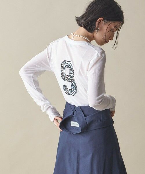 SHIPS / シップス Tシャツ | SHIPS NINE CASE:〈洗濯機可能〉ロゴ ロング スリーブ TEE | 詳細18