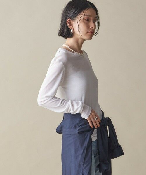 SHIPS / シップス Tシャツ | SHIPS NINE CASE:〈洗濯機可能〉ロゴ ロング スリーブ TEE | 詳細19