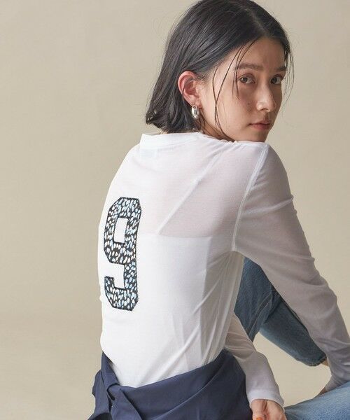 SHIPS / シップス Tシャツ | SHIPS NINE CASE:〈洗濯機可能〉ロゴ ロング スリーブ TEE | 詳細20