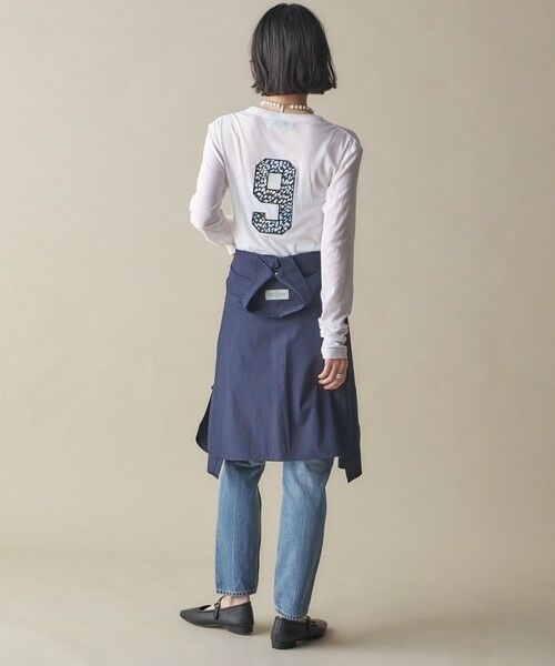 SHIPS / シップス Tシャツ | SHIPS NINE CASE:〈洗濯機可能〉ロゴ ロング スリーブ TEE | 詳細3