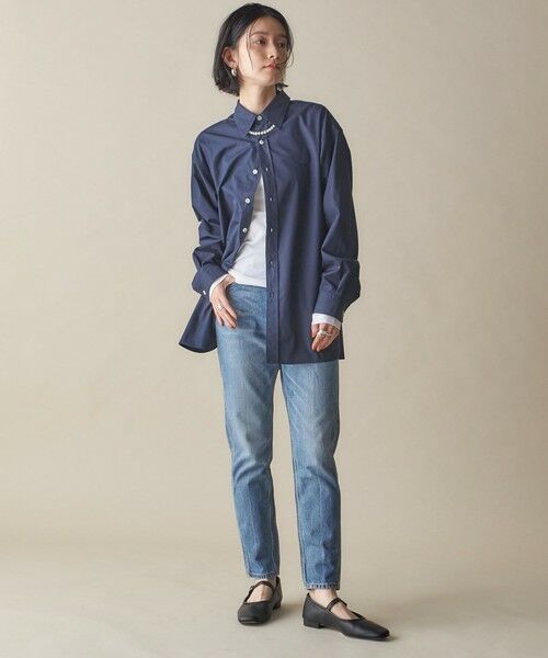 SHIPS / シップス Tシャツ | SHIPS NINE CASE:〈洗濯機可能〉ロゴ ロング スリーブ TEE | 詳細8