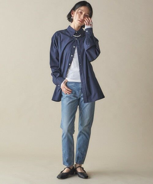 SHIPS / シップス Tシャツ | SHIPS NINE CASE:〈洗濯機可能〉ロゴ ロング スリーブ TEE | 詳細9