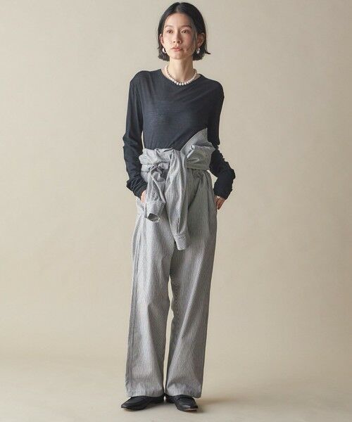 SHIPS / シップス Tシャツ | SHIPS NINE CASE:〈洗濯機可能〉ロゴ ロング スリーブ TEE | 詳細27