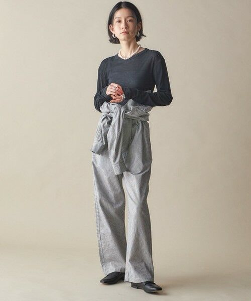 SHIPS / シップス Tシャツ | SHIPS NINE CASE:〈洗濯機可能〉ロゴ ロング スリーブ TEE | 詳細28