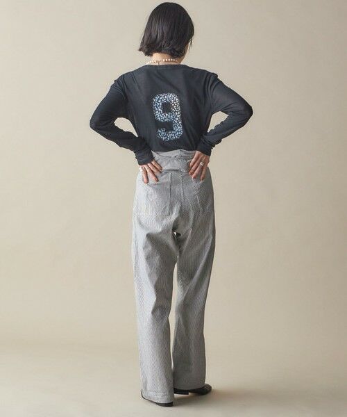 SHIPS / シップス Tシャツ | SHIPS NINE CASE:〈洗濯機可能〉ロゴ ロング スリーブ TEE | 詳細30