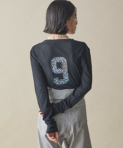 SHIPS for women/シップスウィメン 《予約》NINE CASE:〈洗濯機可能〉ロゴ ロング スリーブ TEE ブラック ONE SIZE SHIPS for women/シップスウィメン 《予約》NINE CASE:〈洗濯機可能〉ロゴ ロング スリーブ TEE ブラック ONE SIZE