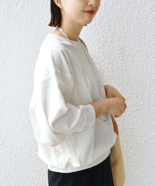 【新品】 SHIPS EURO Linen 七分袖カットソー M ホワイト 新品】 SHIPS EURO Linen 七分袖カットソー M ホワイト