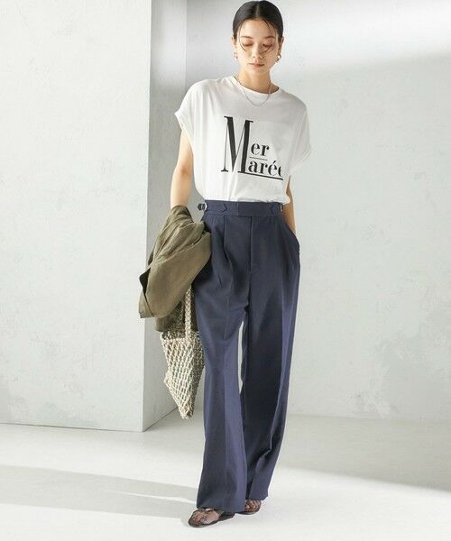 SHIPS / シップス Tシャツ | 〈洗濯機可能〉プラチナ ヴェール TEE | 詳細1