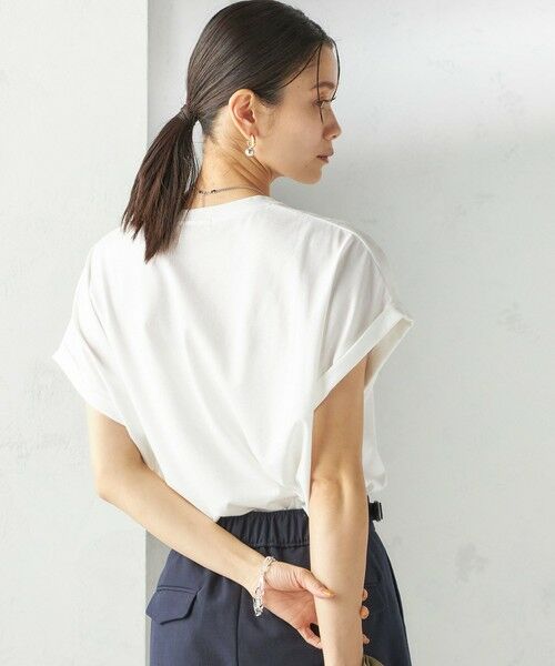 SHIPS / シップス Tシャツ | 〈洗濯機可能〉プラチナ ヴェール TEE | 詳細10