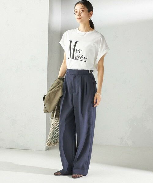 SHIPS / シップス Tシャツ | 〈洗濯機可能〉プラチナ ヴェール TEE | 詳細2