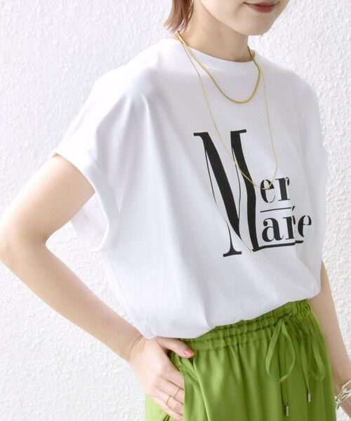 SHIPS / シップス Tシャツ | 〈洗濯機可能〉プラチナ ヴェール TEE | 詳細25