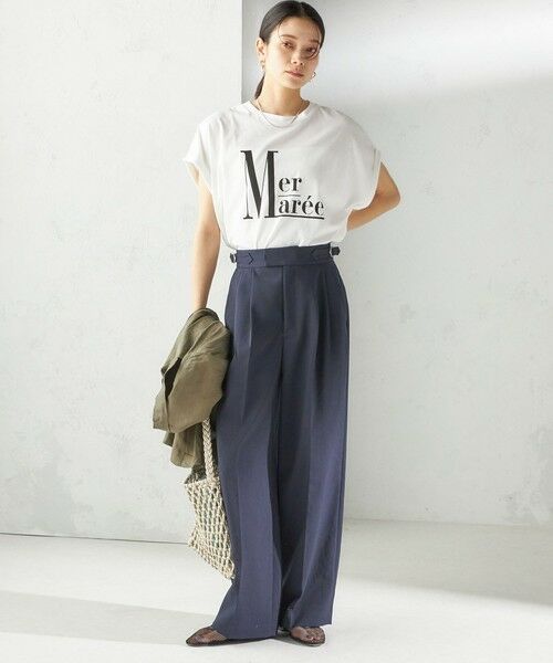 SHIPS / シップス Tシャツ | 〈洗濯機可能〉プラチナ ヴェール TEE | 詳細5