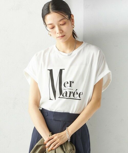 SHIPS / シップス Tシャツ | 〈洗濯機可能〉プラチナ ヴェール TEE | 詳細6