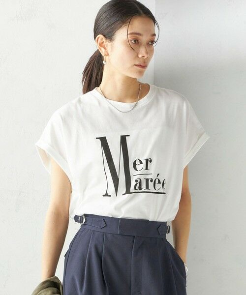 SHIPS / シップス Tシャツ | 〈洗濯機可能〉プラチナ ヴェール TEE | 詳細7