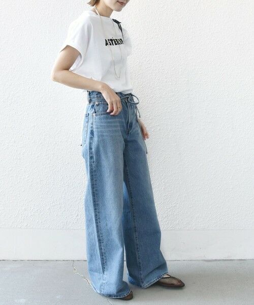 SHIPS / シップス Tシャツ | 〈洗濯機可能〉プラチナ ヴェール TEE | 詳細30