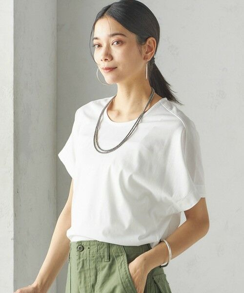 SHIPS / シップス Tシャツ | 【SHIPS別注】assiette:〈手洗い可能〉プレミアム 天竺 Uネック TEE | 詳細10