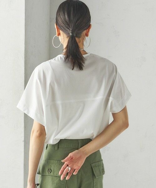 SHIPS / シップス Tシャツ | 【SHIPS別注】assiette:〈手洗い可能〉プレミアム 天竺 Uネック TEE | 詳細12