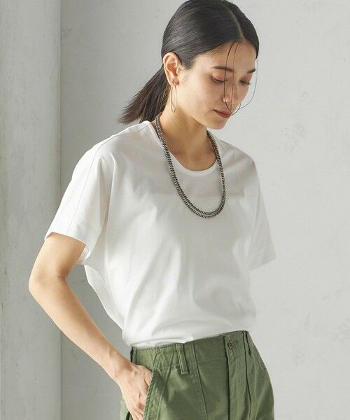 SHIPS / シップス Tシャツ | 【SHIPS別注】assiette:〈手洗い可能〉プレミアム 天竺 Uネック TEE | 詳細13