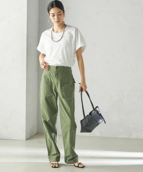 SHIPS / シップス Tシャツ | 【SHIPS別注】assiette:〈手洗い可能〉プレミアム 天竺 Uネック TEE | 詳細2