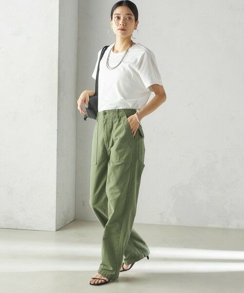 SHIPS / シップス Tシャツ | 【SHIPS別注】assiette:〈手洗い可能〉プレミアム 天竺 Uネック TEE | 詳細4