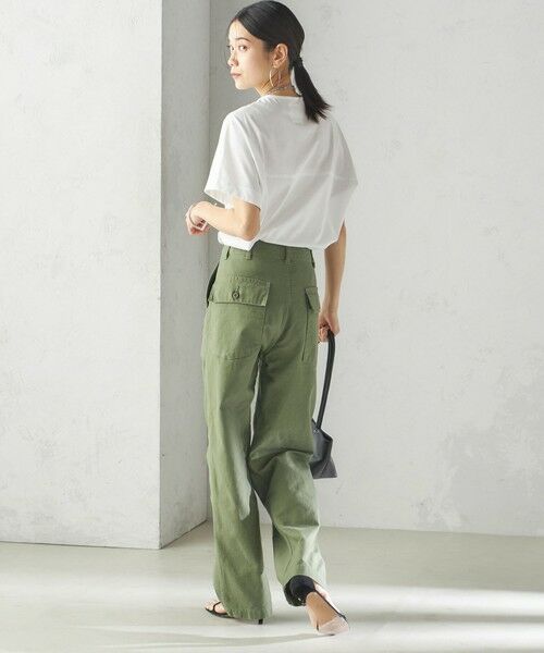 SHIPS / シップス Tシャツ | 【SHIPS別注】assiette:〈手洗い可能〉プレミアム 天竺 Uネック TEE | 詳細5