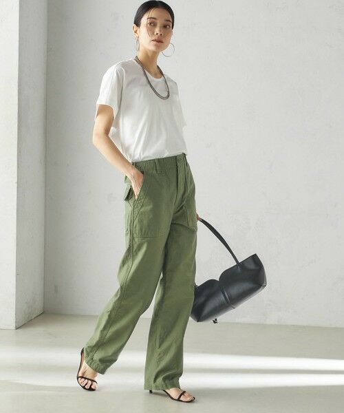 SHIPS / シップス Tシャツ | 【SHIPS別注】assiette:〈手洗い可能〉プレミアム 天竺 Uネック TEE | 詳細7