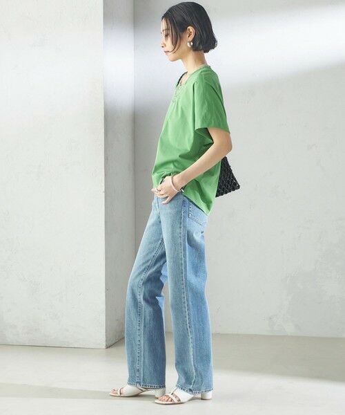 SHIPS / シップス Tシャツ | 【SHIPS別注】assiette:〈手洗い可能〉プレミアム 天竺 Uネック TEE | 詳細16