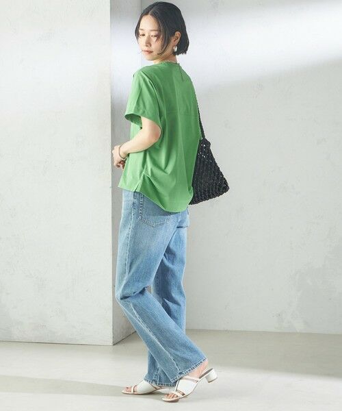 SHIPS / シップス Tシャツ | 【SHIPS別注】assiette:〈手洗い可能〉プレミアム 天竺 Uネック TEE | 詳細17