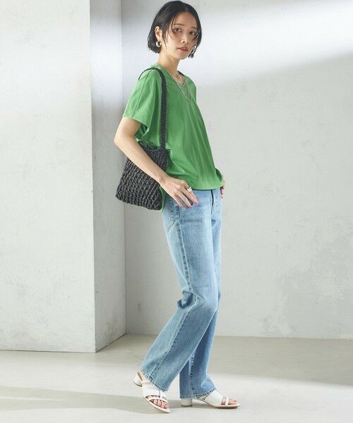 SHIPS / シップス Tシャツ | 【SHIPS別注】assiette:〈手洗い可能〉プレミアム 天竺 Uネック TEE | 詳細19