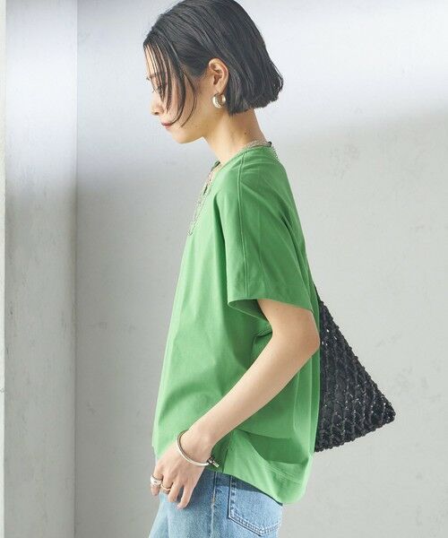 SHIPS / シップス Tシャツ | 【SHIPS別注】assiette:〈手洗い可能〉プレミアム 天竺 Uネック TEE | 詳細24