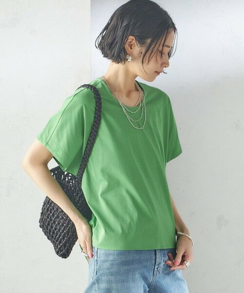 SHIPS / シップス Tシャツ | 【SHIPS別注】assiette:〈手洗い可能〉プレミアム 天竺 Uネック TEE | 詳細26