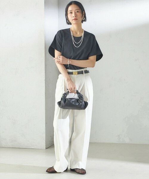 SHIPS / シップス Tシャツ | 【SHIPS別注】assiette:〈手洗い可能〉プレミアム 天竺 Uネック TEE | 詳細30